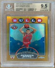 Derrick Rose [Gold Refractor] #181 Basketball Cards 2008 Topps Chrome Prices
