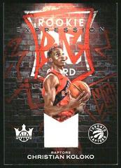 Christian Koloko #REM-CKR Basketball Cards 2022 Panini Court Kings Rookie Expression Memorabilia Prices