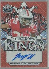 TreVeyon Henderson [Red Mojo] #BA-TH2 Football Cards 2022 Leaf Metal Draft Autographs Prices
