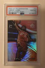 LeBron James [Reflections Ruby] Basketball Cards 2003 Upper Deck Triple Dimensions Reflections Prices