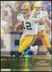 Aaron Rodgers [Xtra Points Green] #55 Football Cards 2006 Playoff Prestige Prices