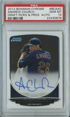Andrew Church Baseball Cards 2013 Bowman Chrome Draft Picks & Prospects Autographs Prices