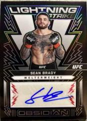 Sean Brady [Red] #OL-SBR Ufc Cards 2023 Panini Chronicles UFC Obsidian Lightning Strike Signatures Prices