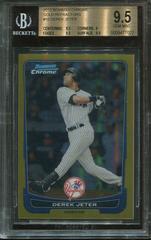 Derek Jeter [Gold Refractor] #10 Baseball Cards 2012 Bowman Chrome Prices
