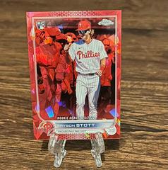 Bryson Stott [Red] #US97 Baseball Cards 2022 Topps Chrome Update Sapphire Prices