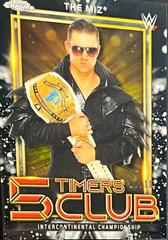 The Miz [Black Refractor] #5T-16 Wrestling Cards 2021 Topps Chrome WWE 5 Timers Club Prices