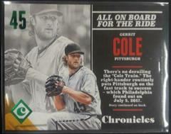 Gerrit Cole [Green] #23 Baseball Cards 2017 Panini Chronicles Prices