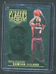 Damian Lillard [Green] #24 Basketball Cards 2021 Panini Illusions Intriguing Players Prices
