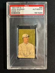 John McGraw [Hand Cut] Baseball Cards 1923 W515 1 Prices