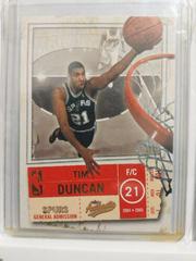 Tim Duncan [Parallel 100] #21 Basketball Cards 2004 Fleer Authentix Prices