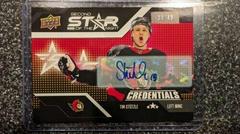 Tim Stutzle Hockey Cards 2022 Upper Deck Credentials 2nd Star Of The Night Autograph Prices