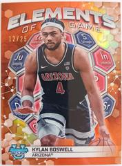 Kylan Boswell [Orange Refractor] #EG-15 Basketball Cards 2023 Bowman Best University Elements of the Game Prices