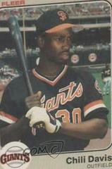 Chili Davis #257 Baseball Cards 1983 Fleer Prices