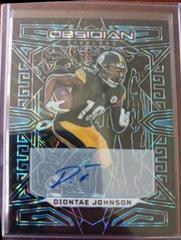 Diontae Johnson [Blue Finite Electric Etch] #82 Football Cards 2023 Panini Obsidian Signature Prices