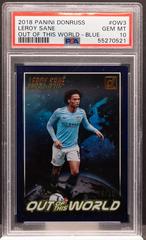Leroy Sane [Blue] #OW-3 Soccer Cards 2018 Panini Donruss Out of This World Prices
