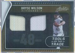 Bryse Wilson #TTT2-BW Baseball Cards 2022 Panini Absolute Tools of the Trade 2 Swatch Prices