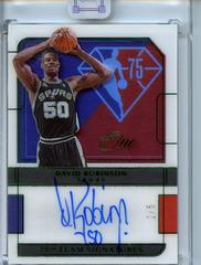 David Robinson #75-DRB Basketball Cards 2021 Panini One and One 75th Team Signatures Prices