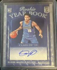 Olivier-Maxence Prosper #14 Basketball Cards 2023 Donruss Elite Rookie Yearbook Autograph Prices