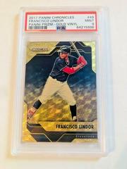 Francisco Lindor [Gold Vinyl] Baseball Cards 2017 Panini Chronicles Prizm Prices
