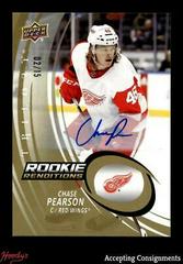 Chase Pearson [Gold Autograph] #RR-7 Hockey Cards 2022 Upper Deck Trilogy Rookie Renditions Prices