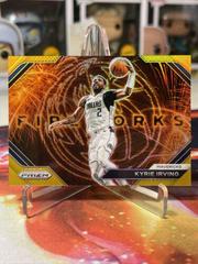 Kyrie Irving [Gold] #9 Basketball Cards 2023 Panini Prizm Fireworks Prices