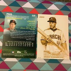 Paul Goldschmidt [5x7 Gold] Baseball Cards 2016 Stadium Club Prices