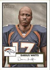Darius Watts #281 Football Cards 2006 Topps Heritage Prices