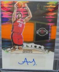 Alperen Sengun [Neon Orange Pulsar] #IFS-ASG Basketball Cards 2022 Panini Select In Flight Signatures Prices