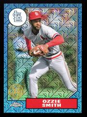 Ozzie Smith [Blue] #T87C-24 Baseball Cards 2022 Topps Silver Pack 1987 Chrome Prices