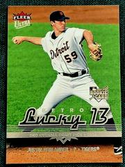 Justin Verlander #229 Baseball Cards 2006 Ultra Prices