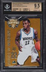 Andrew Wiggins [Dribbling Platinum Blue] #141 Basketball Cards 2014 Panini Totally Certified Prices