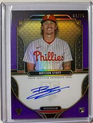 Bryson Stott [Amethyst] #RA-STOT Baseball Cards 2022 Topps Triple Threads Rookie Autographs Prices