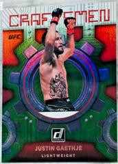 Justin Gaethje [Green] #10 Ufc Cards 2022 Panini Donruss UFC Craftsmen Prices