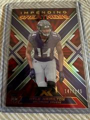 Kyle Hamilton [Red] Football Cards 2022 Panini XR Impending Greatness Prices
