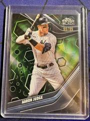Aaron Judge [Green Wave] #1 Baseball Cards 2023 Topps Chrome Black Prices