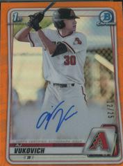 A.J. Puk [Orange Refractor] Baseball Cards 2020 Bowman Chrome Rookie Autographs Prices