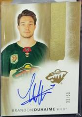 Brandon Duhaime [Gold Autograph] #2022-BD Hockey Cards 2021 Upper Deck The Cup Rookie Class of 2022 Prices
