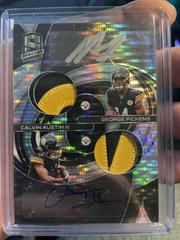 George Pickens, Calvin Austin III [Black Light] #DPA-PIT Football Cards 2022 Panini Spectra Dual Patch Autographs Prices