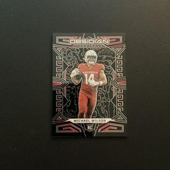 Michael Wilson [Red Electric Etch] #103 Football Cards 2023 Panini Obsidian Prices