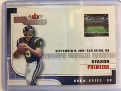 Drew Brees Football Cards 2001 Fleer Hot Prospects Prices
