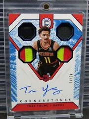 Trae Young [Rookie Autograph Relics Quartz] Basketball Cards 2018 Panini Cornerstones Prices