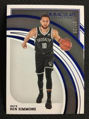 Ben Simmons [Blue] Basketball Cards 2021 Panini Immaculate Collection Prices