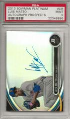 Luis Mateo #LM Baseball Cards 2013 Bowman Platinum Autograph Prospects Prices