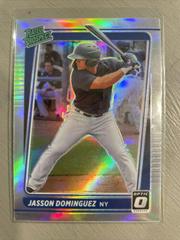 Jasson Dominguez [Holo] #RP11 Baseball Cards 2021 Panini Donruss Optic Rated Prospect Prices
