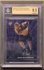 Jason Richardson #71 Basketball Cards 2001 Topps Pristine Prices