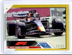 Max Verstappen [Gold Refractor] #102 Racing Cards 2023 Topps Chrome Formula 1 Prices