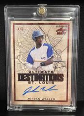 Jordan Walker [Red] #BA-JW1 Baseball Cards 2020 Leaf Ultimate Autographs Prices