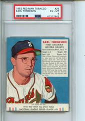 Earl Torgeson #25 Baseball Cards 1952 Red Man Tobacco Prices
