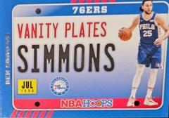 Ben Simmons Basketball Cards 2020 Panini Hoops Vanity Plates Prices