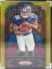 Saquon Barkley [Gold Mojo] #SG-7 Football Cards 2018 Panini Prizm Stained Glass Prices